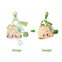 Peluche personnalisée, jouet en peluche doux, jouet de dessin animé fait main, peluche de jeu et d'anime tendance, accessoires amovibles, version mini Q personnalisable