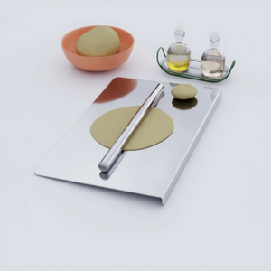 Planche à découper en acier inoxydable pour la cuisine, planche à découper robuste pour légumes, viande, fruits, durable, antidérapante, résistante à la rouille - Product Image 4