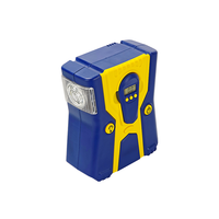 Compresseur d'air portable pour voiture en plastique 12V DC 120W OEM&ODM Richtek avec manomètre numérique LED 80 PSI pour gonflage rapide d'urgence des pneus