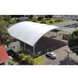 Structure de tente en membrane tendue en PVDF PTFE de haute qualité pour la construction d'arènes de sport, de terrains de tennis, de football et de basketball, et pour la couverture de toits. - Product Image 6