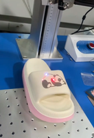 Machine de marquage laser UV 3W 5W Portable de bureau pour l'impression de logo de brioche de coussin de chaussure de semelle intérieure en cuir EVA
