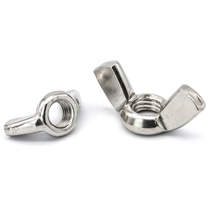 Écrou à oreilles métrique de haute qualité M3-M12 en acier inoxydable, acier au carbone, zingué, DIN315, 304/316/201 - Product Image 2
