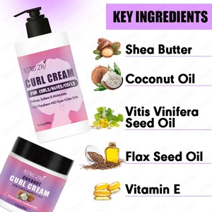 Meilleure crème à friser hydratante à base de plantes 250g <span class=keywords><strong>boucles</strong></span> brillantes <span class=keywords><strong>pour</strong></span> cuir chevelu sensible produits <span class=keywords><strong>pour</strong></span> cheveux bouclés sans silicone - Product Image 5