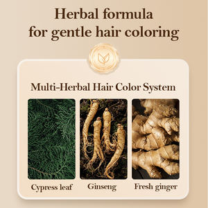 Shampoo colorant capillaire noir permanent aux extraits naturels de ginseng Joynna, pour usage domestique, hommes et femmes - Product Image 4