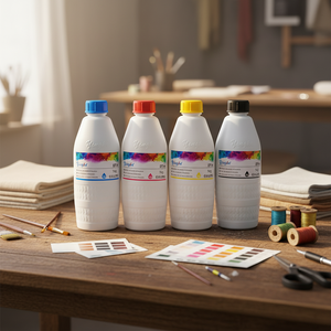 Tinta Yinghe CMYKW de 5 Colores a Base de Agua de 1000ml para Impresión Digital en Camisetas/Película PET - Product Image 1