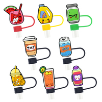 Vente en gros d'accessoires pour boissons sur mesure Fournisseur de pailles réutilisables Accessoires de bar Décoration de gobelet Couvercle de paille