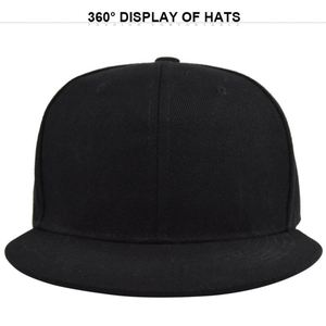 Gorra Clásica Snapback de Color Sólido, Talla Ajustable, Estilo Hip Hop, Visera Plana, Gorra de Béisbol Personalizable con Logotipo - Product Image 4