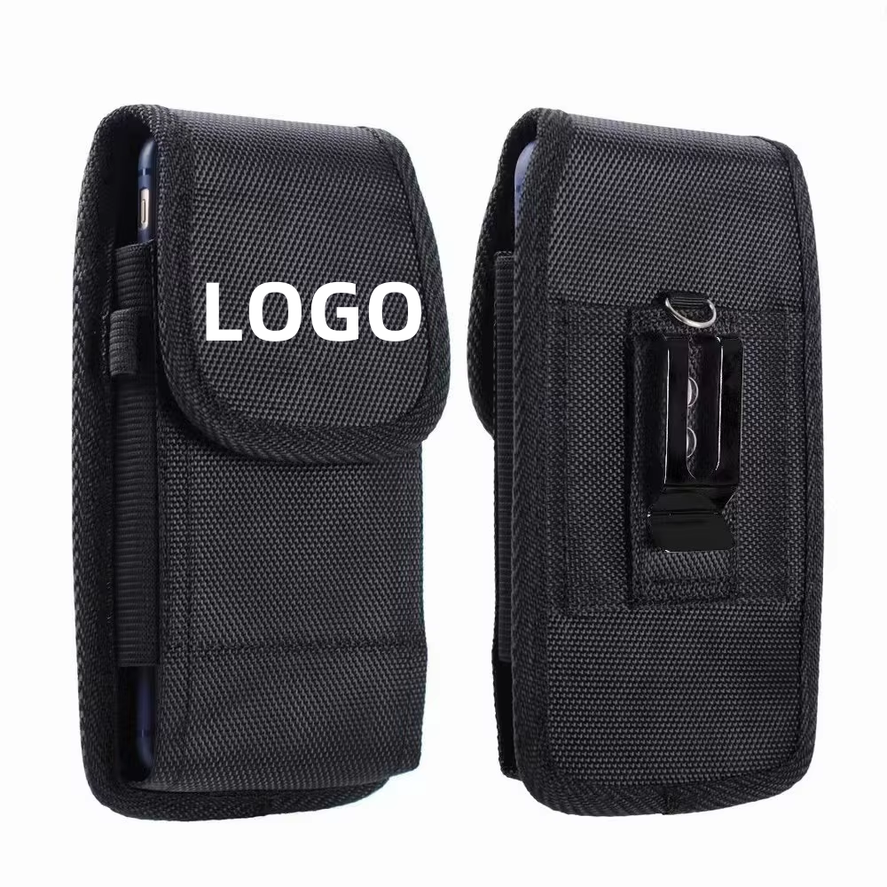 High - Quality Universal Nylon Mobile Phone Bag with Belt Clip for Multiple Brands Vertical and Horizontal Use