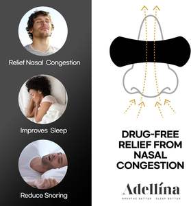 JINGDA Strip Hidung Berbahan Kain Non-woven Bersertifikat CE Model JDNS-02 untuk Dewasa - Menghentikan Mendengkur Meredakan Hidung Tersumbat Mendukung Tidur - Product Image 4