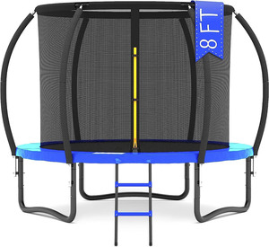 Fabricant professionnel de trampolines en mousse d'acier Tengtai, 10FT, 12FT, 14FT, <span class=keywords><strong>poteaux</strong></span> courbes personnalisés, <span class=keywords><strong>filet</strong></span> de protection, pour tout-petits, GS 1 an - Product Image 1