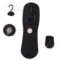 Superhelle 3W COB LED Arbeitsleuchte mit Gummibeschichtung, Batteriebetrieben (3*AAA), 3 Stunden Laufzeit, für Straßen, Garten, Werkstatt, Büro