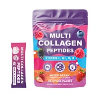 Poudre de collagène multi-peptides OEM/ODM la plus vendue, issue de bovins nourris à l'herbe, sans OGM, pour l'éclat de la peau, le soutien des articulations, des cheveux et des ongles