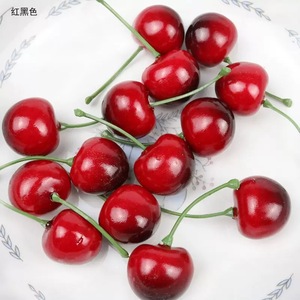 ผลไม้เชอร์รี่จำลองพลาสติกตกแต่งบ้านสไตล์ DIY ของ LUYI สำหรับจัดแสดงและตกแต่งผลไม้ประดิษฐ์ - Product Image 6