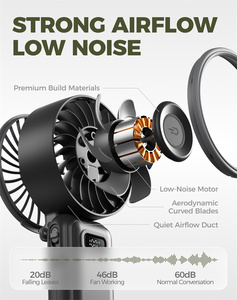 डिवेब्लूज़ <span class=keywords><strong>2026</strong></span> मिनी प्रशंसक 3600 माया उच्च गति वाले प्रदर्शन 100 पवन स्तर के रिचार्जेबल पोर्टेबल प्रशंसक आउटडोर उपयोग - Product Image 6