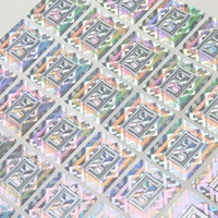 Fabricant d'étiquettes holographiques découpées à l'emporte-pièce emballage personnalisé feuille d'autocollant d'hologramme d'origine en vinyle avec logo