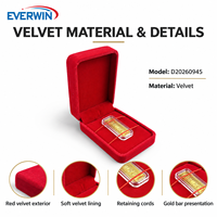 Boîte à bijoux portable magnétique carrée avec logo personnalisé, boîte à monnaie en velours pour l'emballage de présentation en magasin, édition spéciale de Noël