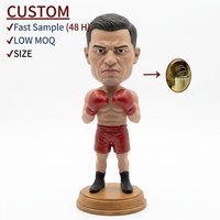Figurine de boxeur personnalisée en résine, sculpture sportive artisanale peinte à la main, haute qualité