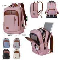 Tas Ransel Oxford Anti Air Logo Kustom, Kapasitas Besar untuk Pelajar, Bisnis, dan Perjalanan, Tas Ransel Laptop Multifungsi Kasual dengan USB