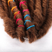 Extensions de cheveux en dreadlocks douces de 18 pouces, 10 mèches, faux locs, cheveux pour tresses au crochet