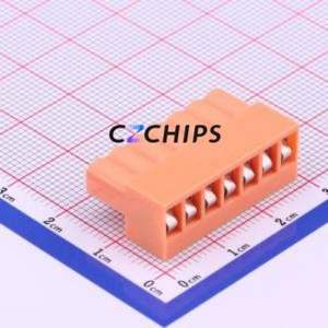 HT396K-3.96-7P Plug-in Terminal Block P=3.96mm Connector ( Connector Type: Male Plug )( Construction: 1x7P )( Pitch: 3.96mm ) - Product Image 2