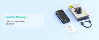 Chargeur portable USB-C à affichage numérique Li-Polymère grande capacité 10000 mAh avec logo OEM, charge rapide 22,5 W AC-02D