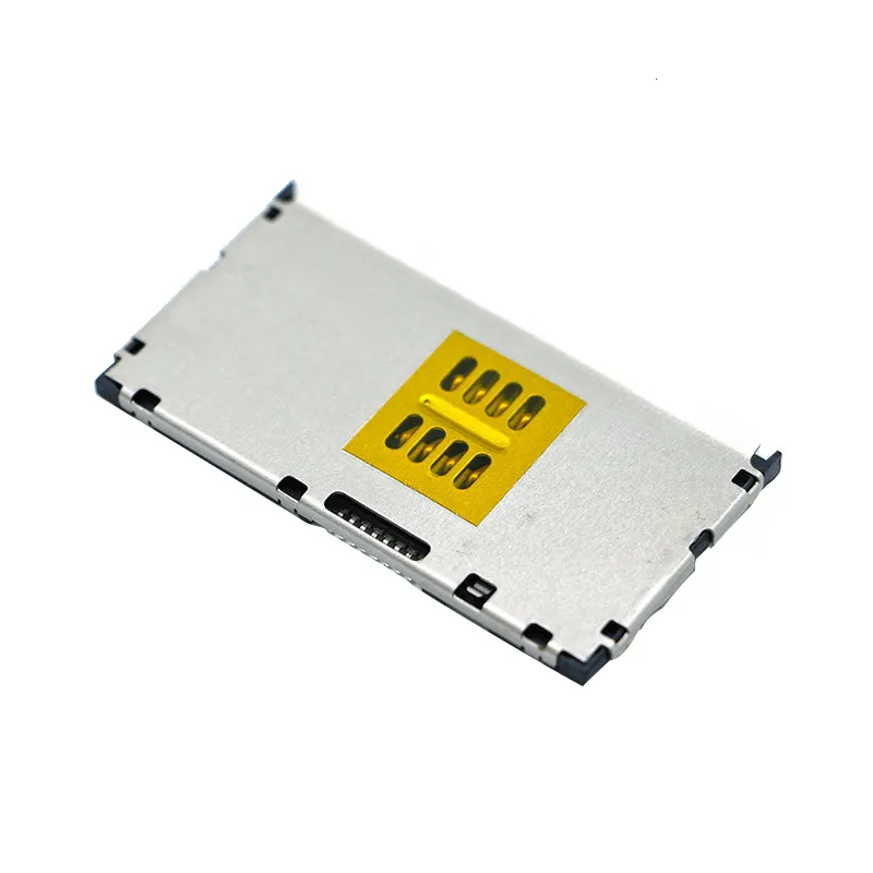Uthai — connecteur de carte SIM Ultra-fin IC/CA, lecteur de carte SIM intelligent, de Type Push-tirer, POS e6506