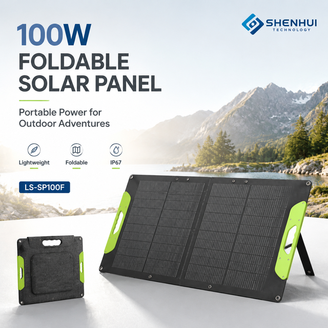 100W Foldable Solar Panel Lightweight IP67 Portable Solar Charger for Camping RV Outdoor Travel and Power Station