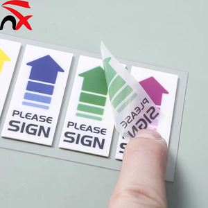 Le frecce trasparenti impermeabili personalizzate Post <span class=keywords><strong>It</strong></span> adesivi adesivi colorati per PET note adesive - Product Image 4