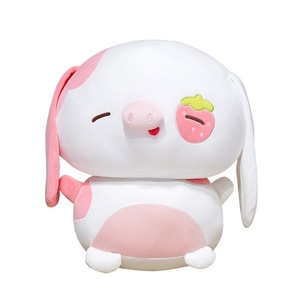 Peluche cochon personnalisée à longues oreilles lestées, broderie personnalisée, <span class=keywords><strong>pour</strong></span> soulager l'anxiété et offrir du confort, OEM/ODM - Product Image 4