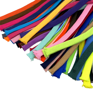 Cordones Planos de Lujo 100% Poliéster con Recubrimiento Trenzado, Personalizados, Reflectantes 3M, Impermeables, Ecológicos, de Alta Calidad para Prendas, Venta al por Mayor - Product Image 2