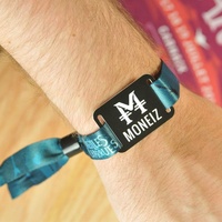 Pulsera RFID de Tela Desechable con Chip NFC para Control de Acceso a Eventos y Festivales Musicales, Identificación de Visitantes