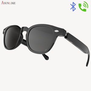 H06 Smart Glasses <b>Bluetooth</b> Music Call Voice Control Black Transparent Gray Plastic Titanium Frame 180mAh Battery 5m-10m Range - Product Image 2