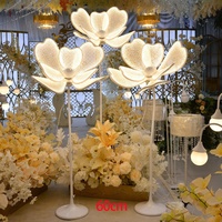 Décorations de scène de mariage, éclairage floral, fleurs LED, décoration lumineuse pour la mise en scène de la fête de mariage