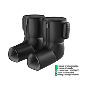 Masseur de compression d'air pour mollets et pieds Healthpal FE-7199, 4,5 L, 5 modes, 5 intensités, 3 niveaux de chaleur, rechargeable par USB - Product Image 5