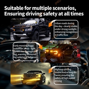 Đèn chạy ban ngày màu hổ phách cho Ford Ranger Raptor, đèn chạy ban ngày màu hổ phách, đèn chạy ban ngày màu vàng chanh, đèn pha <span class=keywords><strong>LED</strong></span> ma trận Wildtrak Lariat - Product Image 6