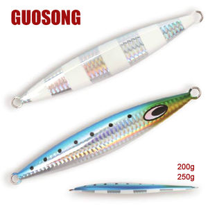 <span class=keywords><strong>Leurre</strong></span> de pêche métallique pour jigging rapide, <span class=keywords><strong>leurre</strong></span> jig en métal lourd avec effet phosphorescent, idéal pour les calamars, le snapper rouge et autres poissons de haute mer - Product Image 1