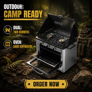 Réchaud et four à gaz portables Chinabest Vatti homologués ETL CS-04, résistants au vent, pour le camping et une utilisation en toutes saisons - Product Image 4