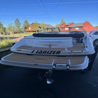 Plateforme de bain et tapis de cockpit pour bateau Chaparral 220 (2003-2007) en mousse EVA imitation teck, style SeaDek MarineMat, auto-adhésif