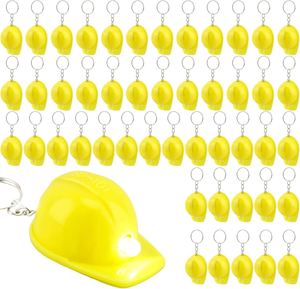 Llavero con Mini Casco de Construcción, Llavero con Linterna en Forma de Casco, Llavero con Pequeña Linterna de Casco - Product Image 1