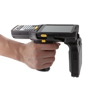 Lecteur RFID portable Chianway C61 Android 13.0 noir 4 pouces, lecteur RFID UHF avec scanner de codes-barres IP65 37 touches