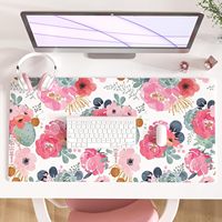 Tapis de bureau promotionnel en cuir personnalisable, imperméable, imprimé UV - Style tendance, design créatif, ne se décolore pas, taille XXL