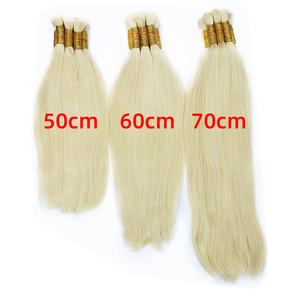 Vente en gros, prix d'usine pour les Cheveux en vrac 100% Remy Cheveux humains lisses <span class=keywords><strong>blond</strong></span> cuticule alignée Remy Cheveux Meches pour <span class=keywords><strong>Extension</strong></span> - Product Image 3