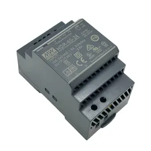 60W HDR Guide alimentation à découpage HDR-60-5/12/15/24/48V transformateur DR 220v à dc 1.8A rail DIN étagé Ultra-mince