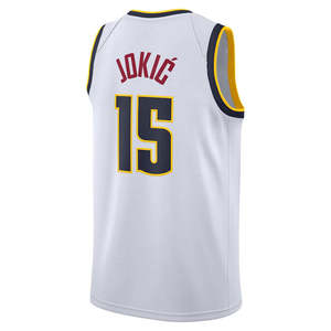 เสื้อบาสเก็ตบอลผู้ชาย nikola jokic เสื้อปักโลโก้กีฬาคลาสสิก - Product Image 4