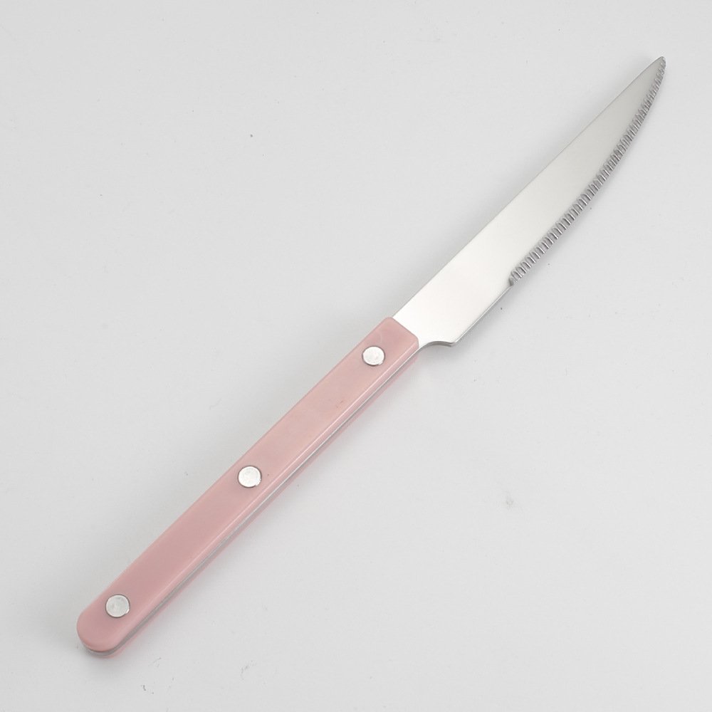 Couteau de table rose