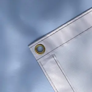 Banner de vinil para publicidade externa em PVC personalizado, bandeira de malha flexível com impressão digital personalizada em cores