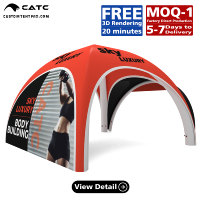Tente de réception gonflable imperméable CATC |   Tente publicitaire extérieure avec logo personnalisé pour les promotions commerciales et les événements publics