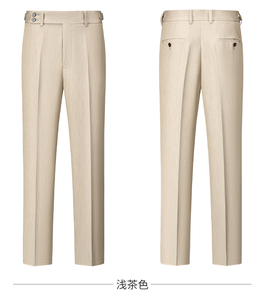 <span class=keywords><strong>Costume</strong></span> pour <span class=keywords><strong>homme</strong></span> en <span class=keywords><strong>laine</strong></span> et tencel mélangé, veste à simple boutonnage à revers, <span class=keywords><strong>pantalon</strong></span>, décontracté, anti-froissement, fermeture éclair, coupe ajustée - Product Image 6