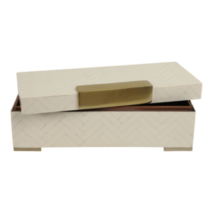 Scatola Decorativa Rettangolare in Resina con Coperchio, Organizzatore per Gioielli, Decorazione Moderna per la Casa, Cofanetto Portaoggetti - Product Image 6