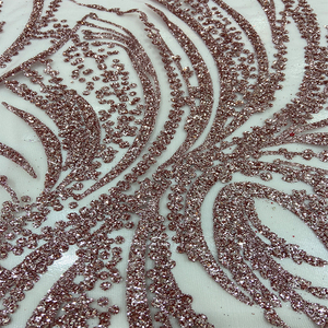 Honglong Váy Cưới Đính Cườm Màu Trắng Lưới Đính Kim Sa Pha Lê Sang Trọng Thiết Kế Mới Vải Ren - Product Image 3